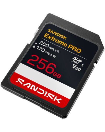 SanDisk Extreme PRO 256GB SDXC Memory Card 250MBs / 170MB/s