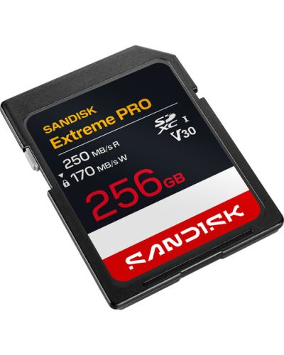 SanDisk Extreme PRO 256GB SDXC Memory Card 250MBs / 170MB/s