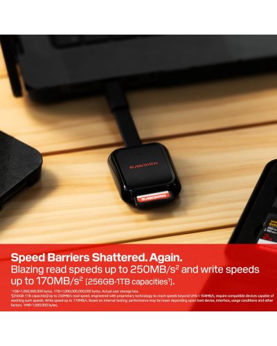 SanDisk Extreme PRO 256GB SDXC Memory Card 250MBs / 170MB/s