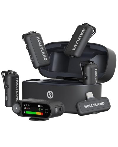 Hollyland LARK MAX 2 Combo 4-Person Wireless Microphone System for Cameras and Mobile Devices Hollyland LARK MAX 2 Combo 4-Person Wireless Microphone System for Cameras and Mobile Devices