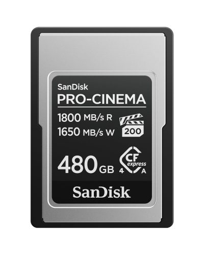 SanDisk 480GB PRO-CINEMA CFexpress Type A Memory Card SanDisk 480GB PRO-CINEMA CFexpress Type A Memory Card