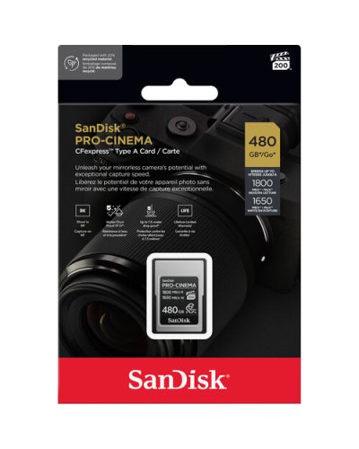 SanDisk 480GB PRO-CINEMA CFexpress Type A Memory Card