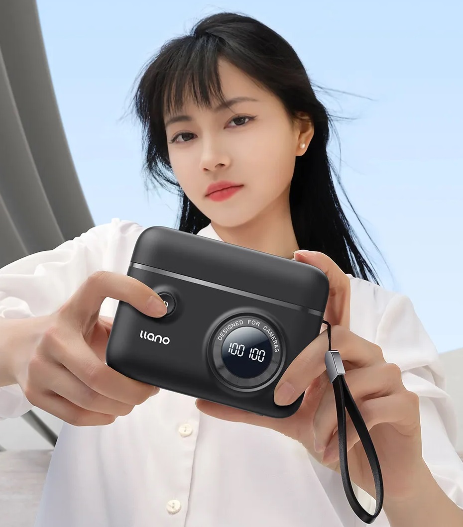 NP-FZ100 Camera Charger Dual Slot Digital Display with SD Card Storage Function