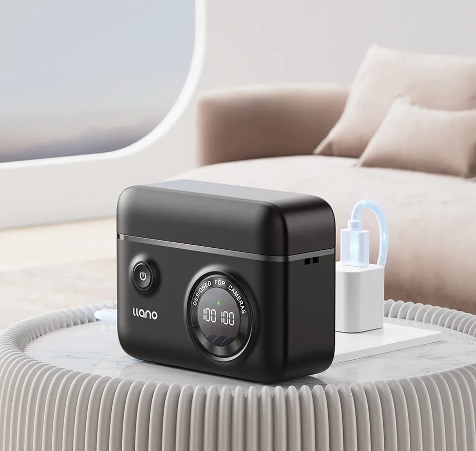 NP-FZ100 Camera Charger Dual Slot Digital Display with SD Card Storage Function