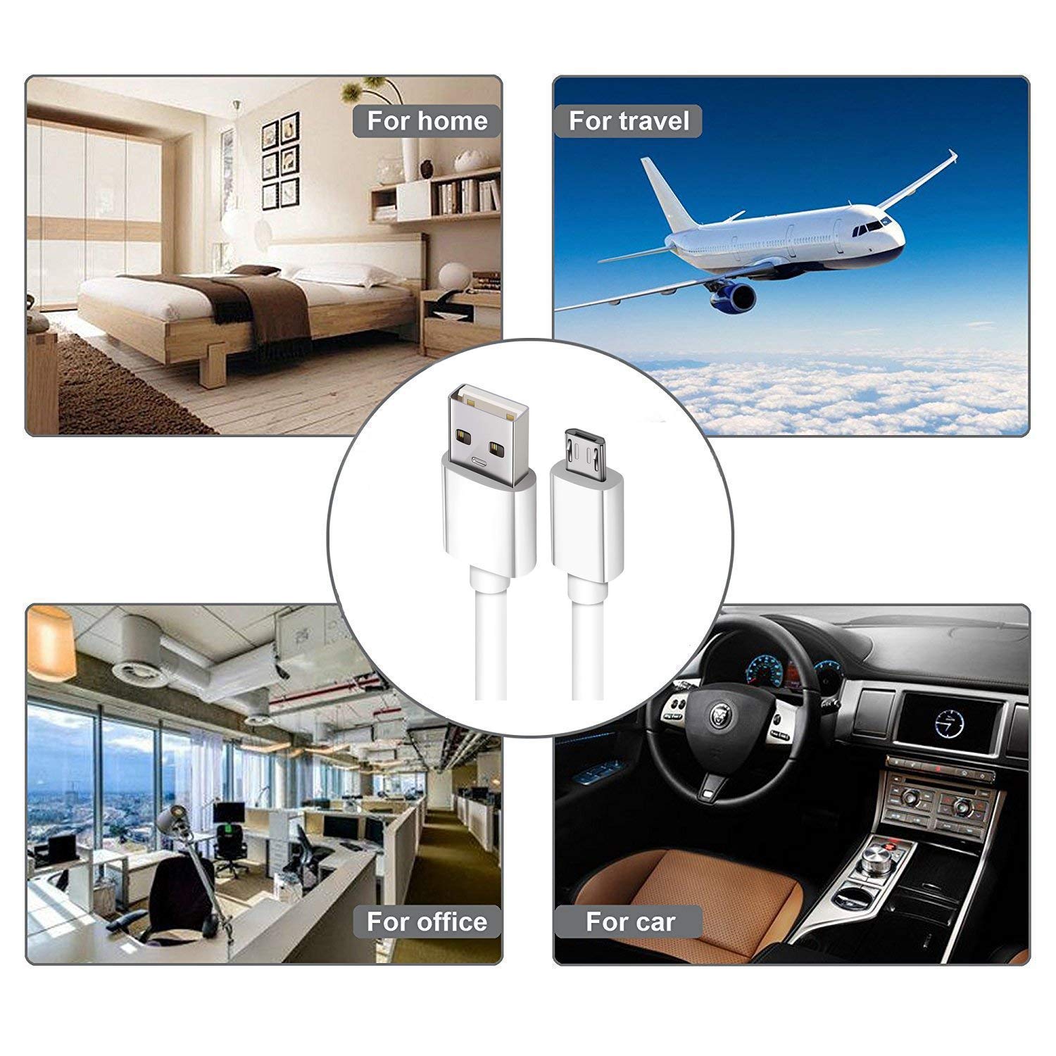 USB to Type B 5A Charging Cable for Mobile Tablet Computer Camera 10M