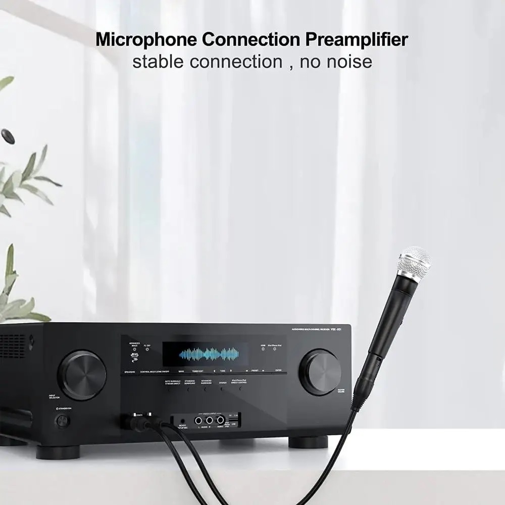 XLR Splitter Cable Male to Dual Female Y-Splitter 3Pin Balanced Microphone 50cm