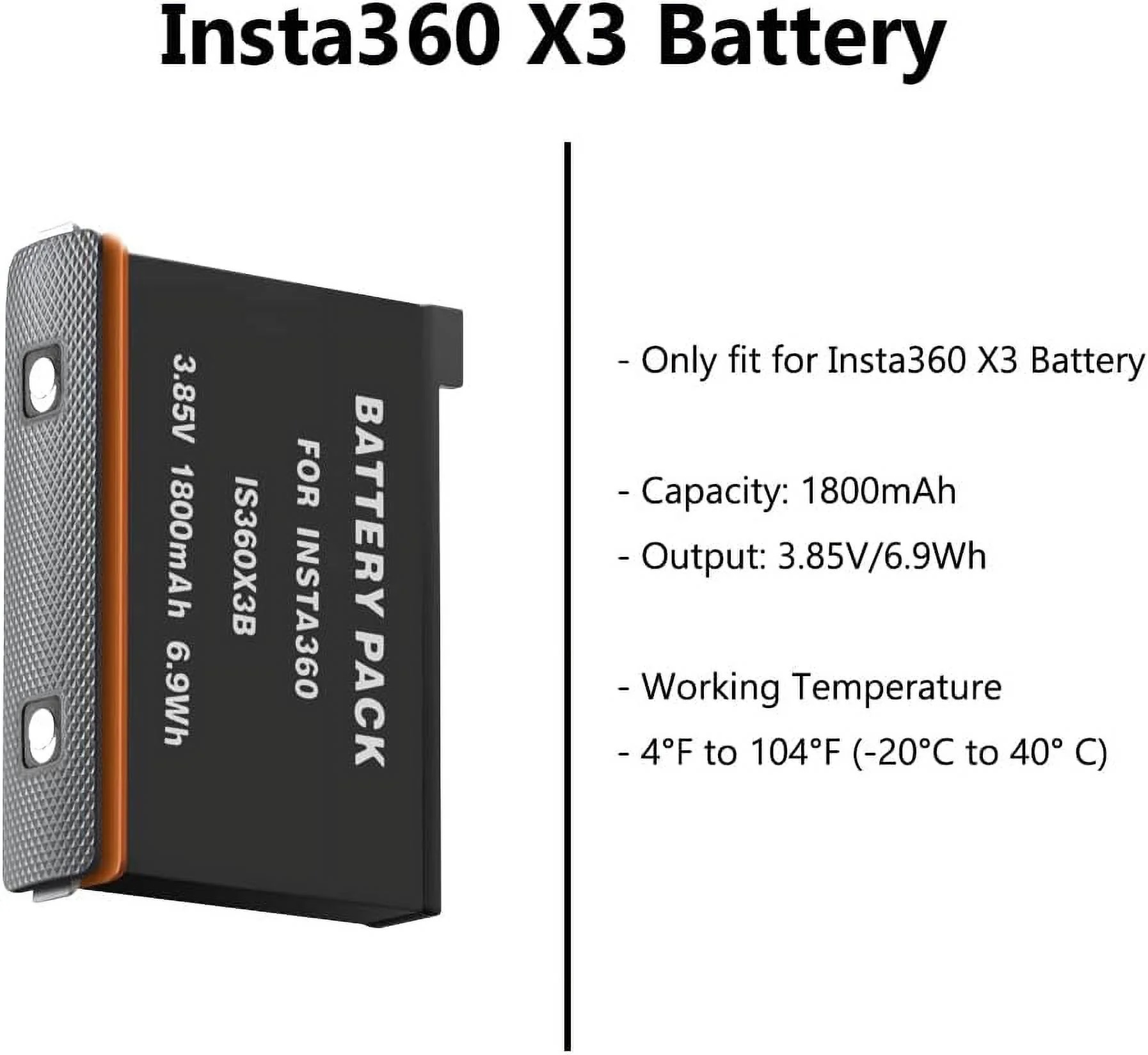 Insta360 Rechargeable Battery for Insta360 X3