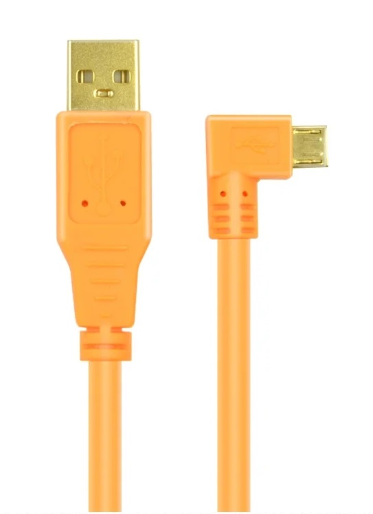 USB 2.0 Micro Cable Micro USB Camera 90 Degree Angled Cable 1.5M