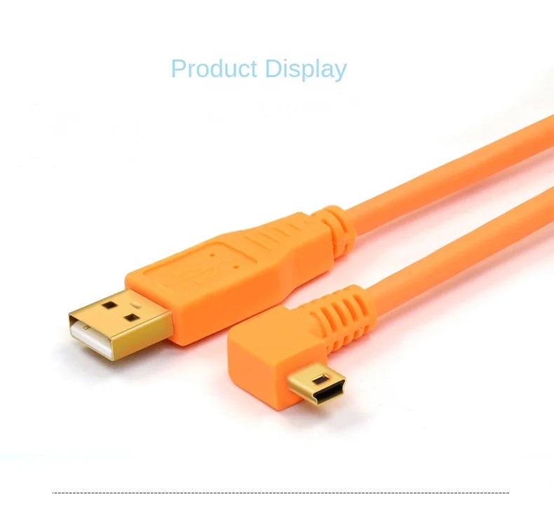 Mini USB Cable Canon 5D3 5D2 6D2 80D 750D Camera Connection Computer Cable 2M