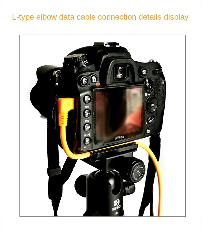 Mini USB Cable Canon 5D3 5D2 6D2 80D 750D Camera Connection Computer Cable 2M