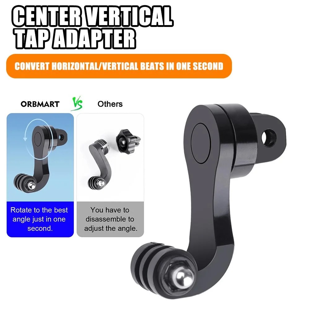 Universal Action Camera Vertical Bracket Adapter For Action Cameras