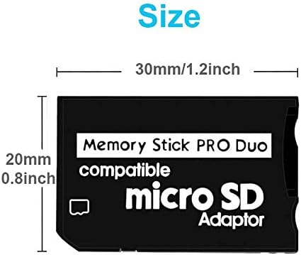 Memory Stick Pro Duo Adapter for Micro SD / Micro SDHC TF Card to Memory Stick MS Pro Duo Card