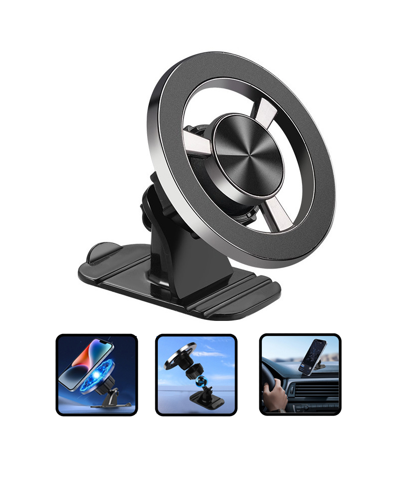 Magsafe Car Mobile Phone Holder Car instrument Panel 360-Degree Rotating Navigation Magnetic Suction Mobile Phone Holder