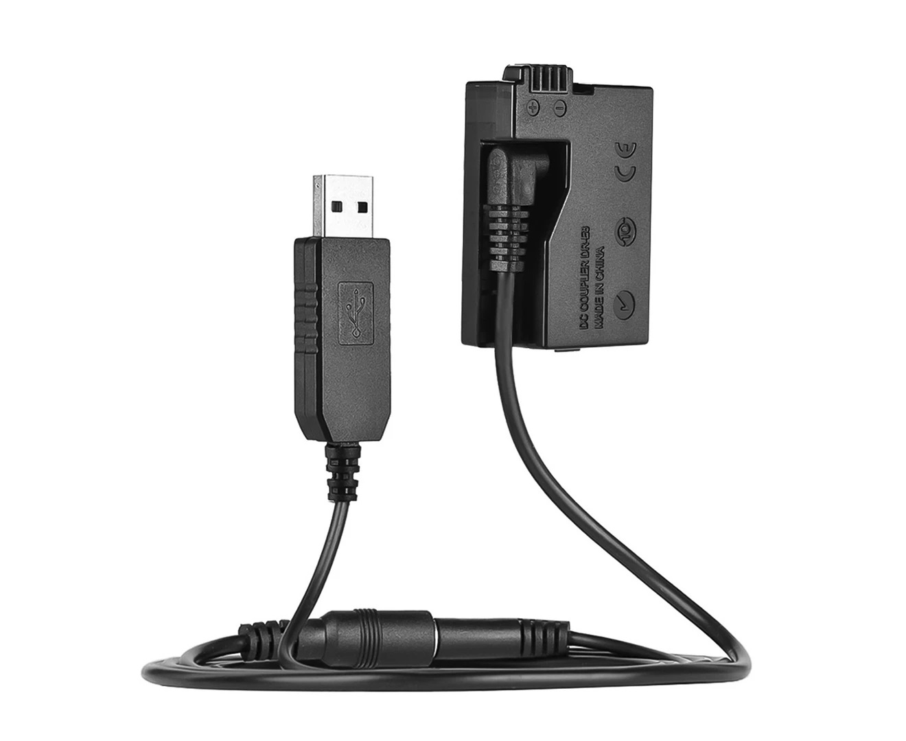 USB Cable DR-E8 Dummy Battery with DC Power Bank USB Adapter Cable Replacement for LP-E8 for Canon EOS 700D 650D 600D 550D KISS X4 X5 X6 T2i T3i T5i