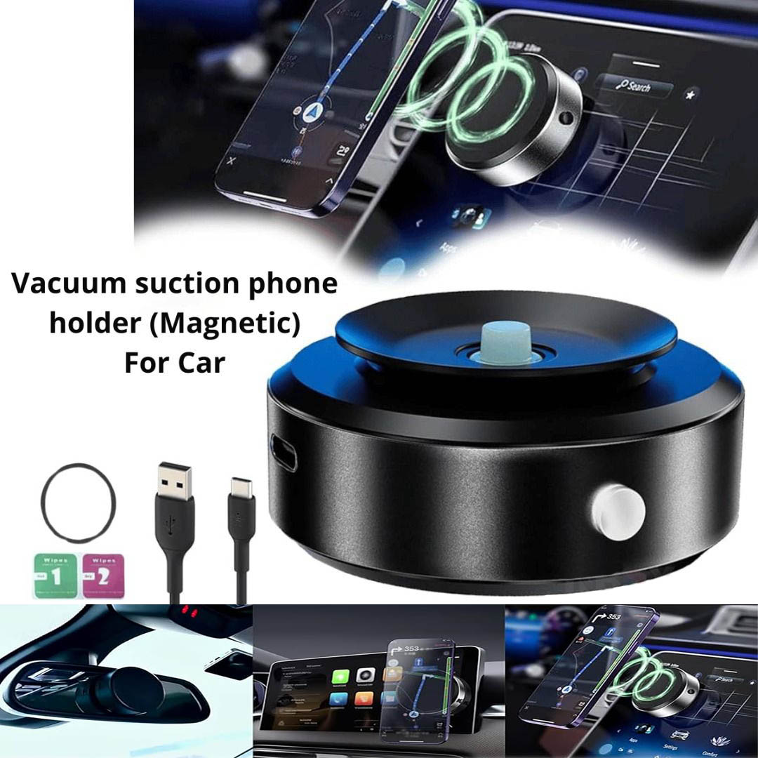 Vacuum Suction Cup Mobile Phone Holder Magnetic Universal 360° Rotating