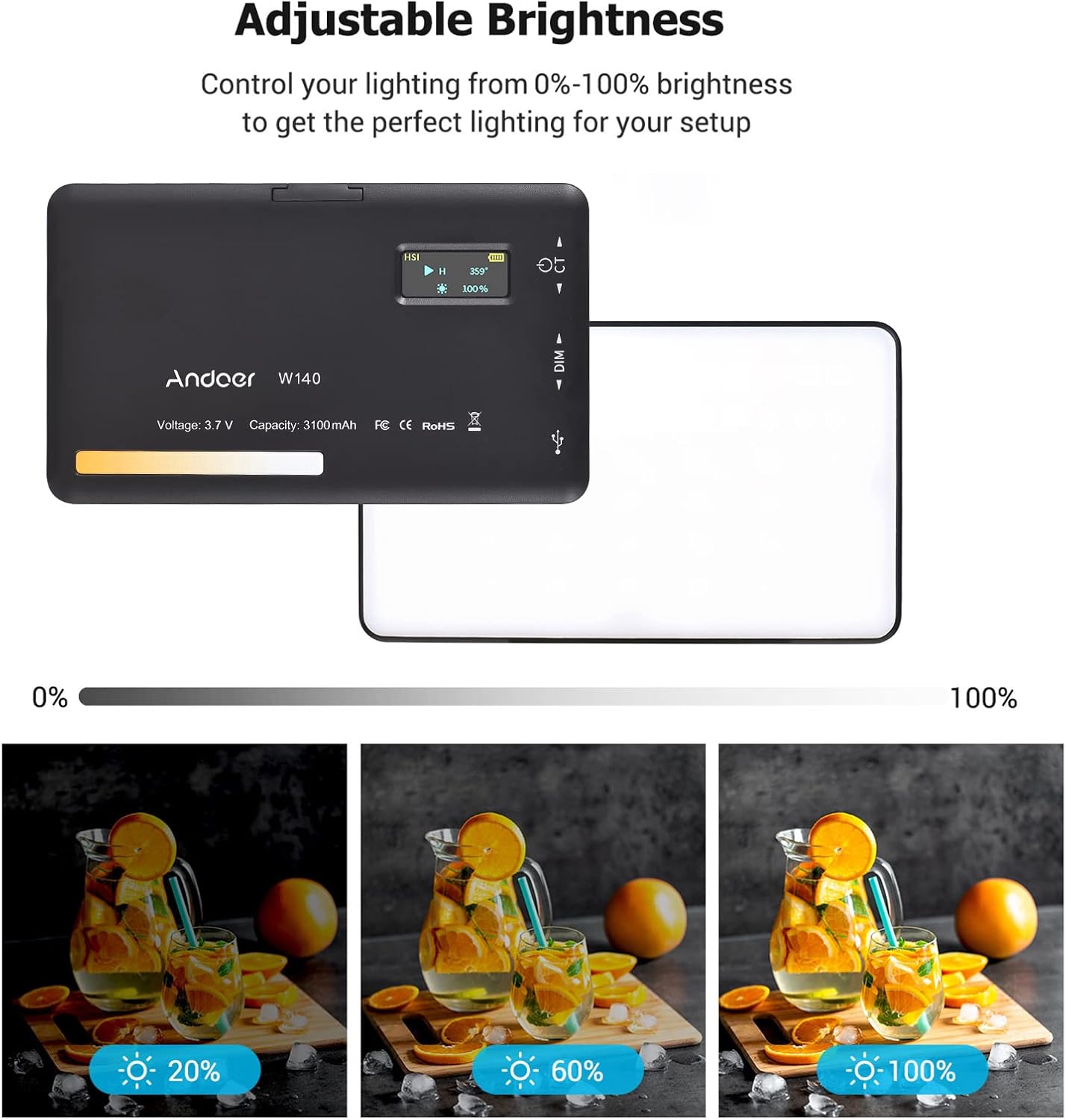 W140 Pocket LED Video Light Camera Fill Light