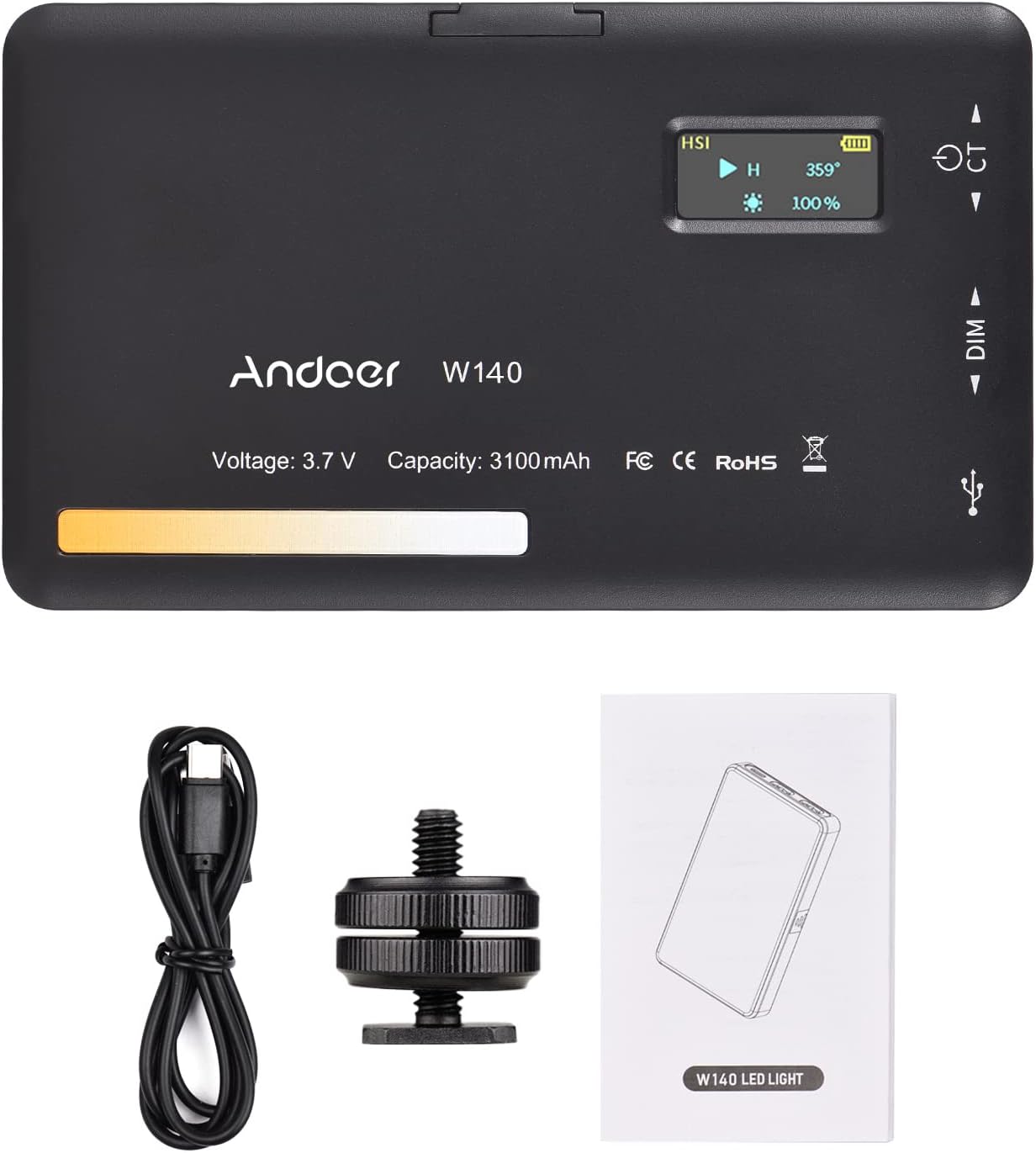 W140 Pocket LED Video Light Camera Fill Light