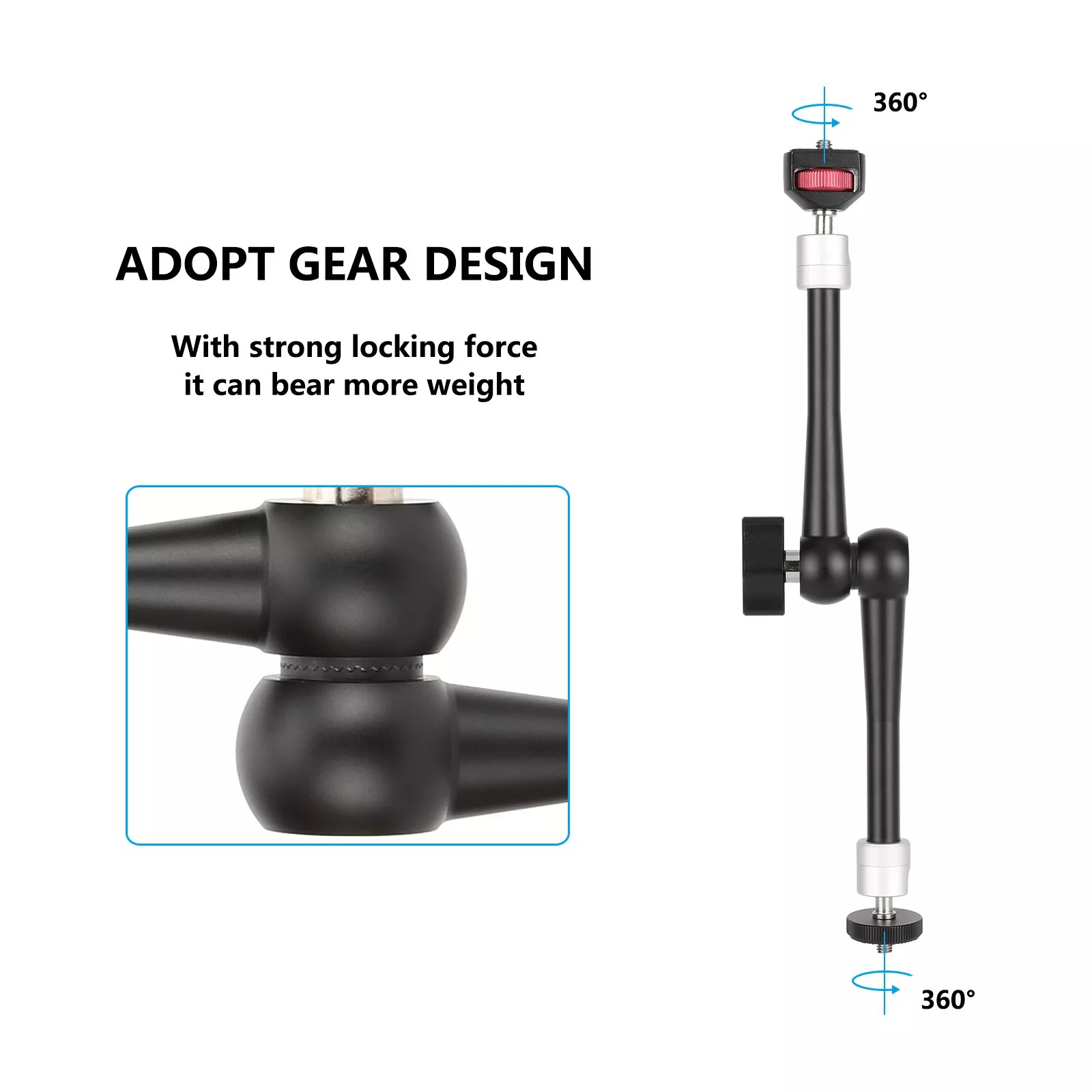 11inch Articulating Magic Arm for Video Camera DV Monitor LCD Screen Phone