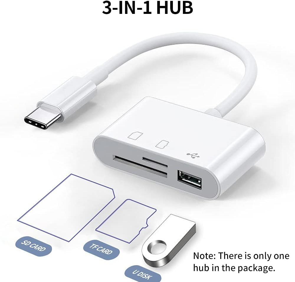 Type C to OTG Adapter/Hub TF/SD/USB/ Input for Type-C Devices