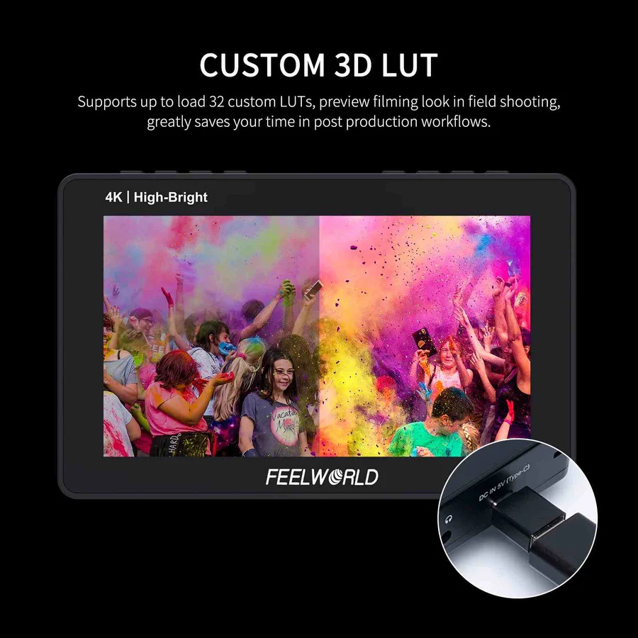 FEELWORLD F5 Pro X 5.5" High-Brightness HDMI Touchscreen Monitor