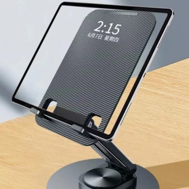 Folding Metal Rotating Tabletop Metal Bracket Multifunctional Rotating Cell Phone Holder