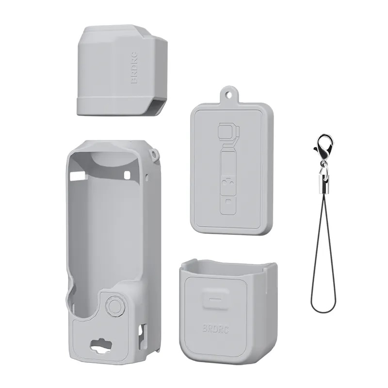 Silicone Protective Case Cover Sleeve For DJI OSMO Pocket 3 (Grey)