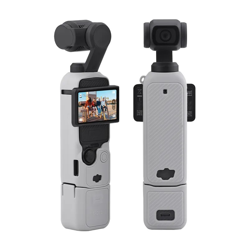 Silicone Protective Case Cover Sleeve For DJI OSMO Pocket 3 (Grey)