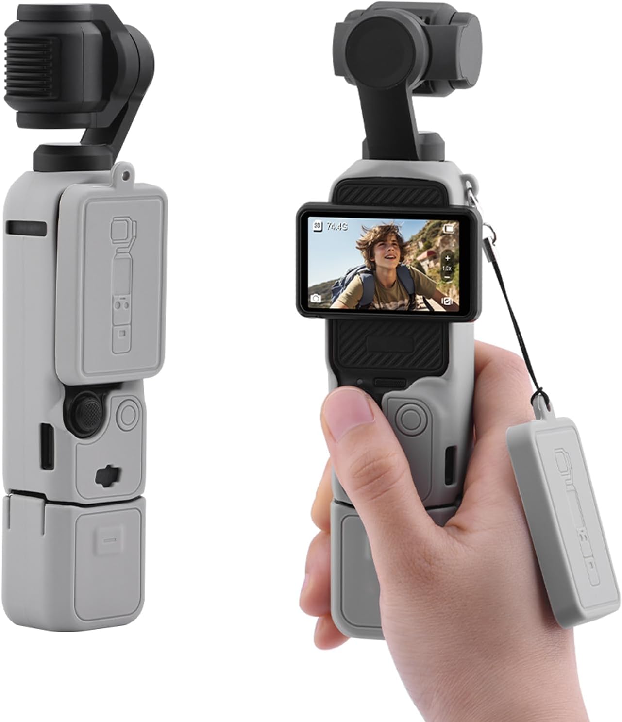 Silicone Protective Case Cover Sleeve For DJI OSMO Pocket 3 (Grey)