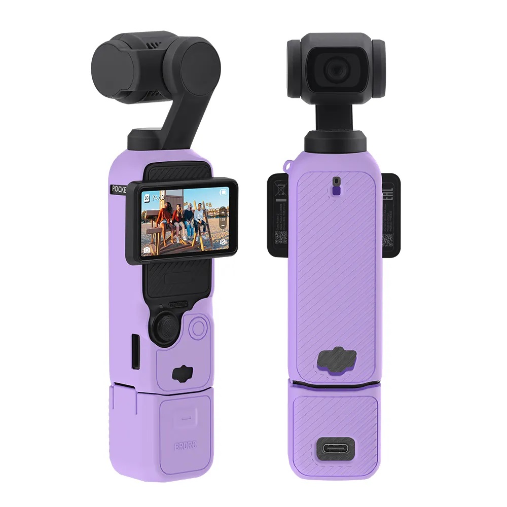 Silicone Protective Case Cover Sleeve For DJI OSMO Pocket 3 (Purple)