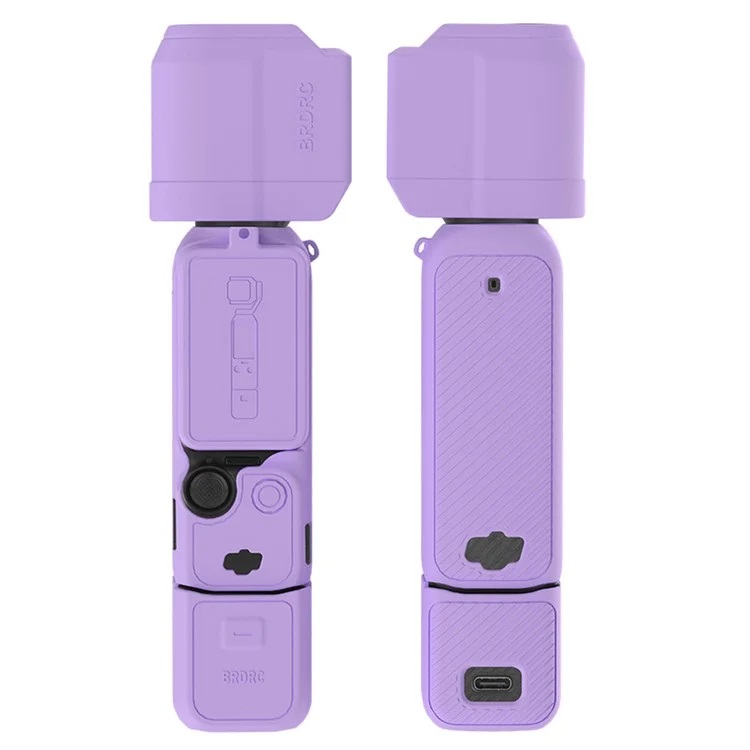 Silicone Protective Case Cover Sleeve For DJI OSMO Pocket 3 (Purple)