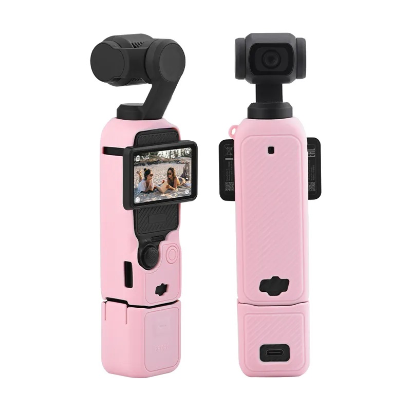 Silicone Protective Case Cover Sleeve For DJI OSMO Pocket 3 (Pink)