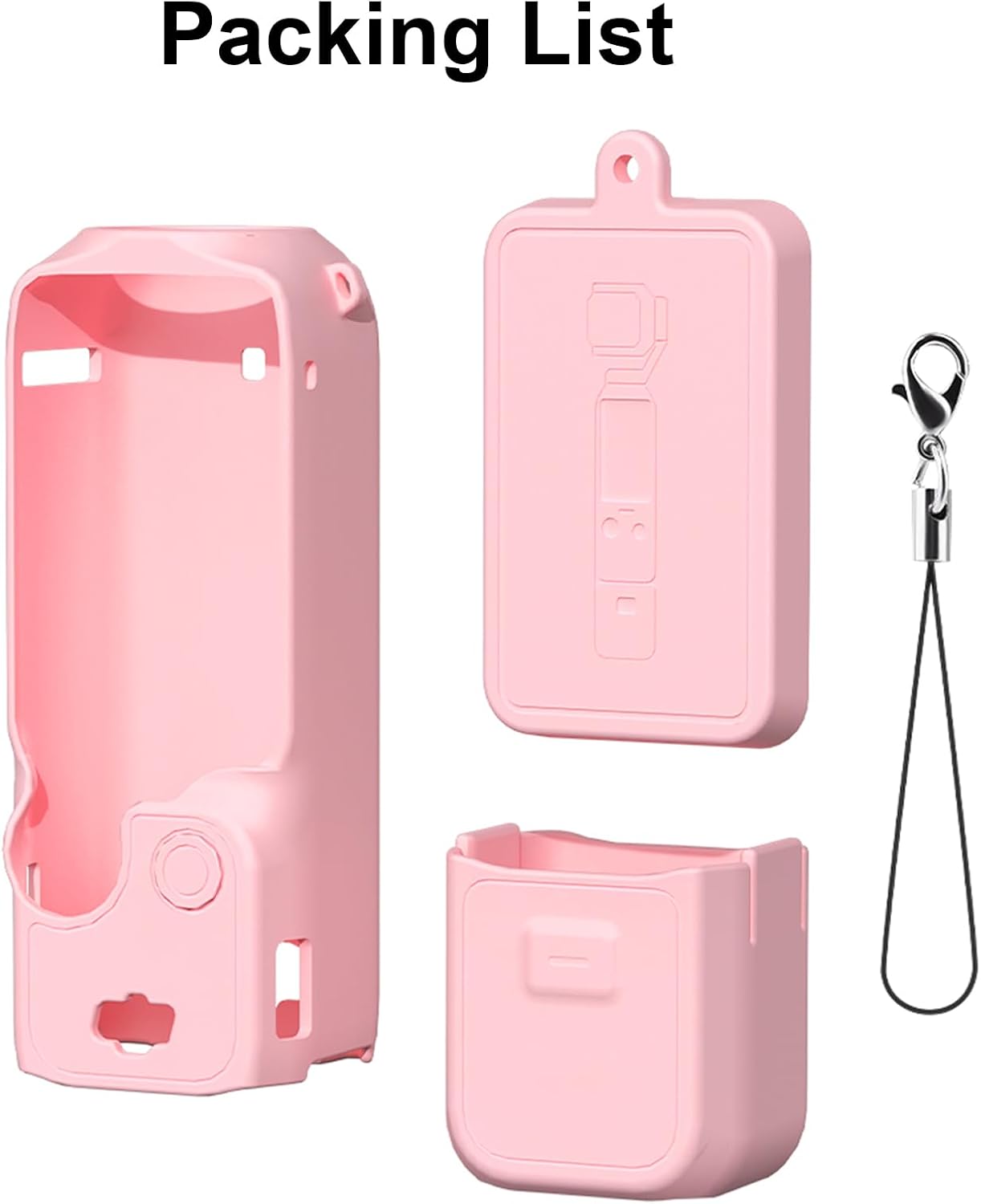 Silicone Protective Case Cover Sleeve For DJI OSMO Pocket 3 (Pink)