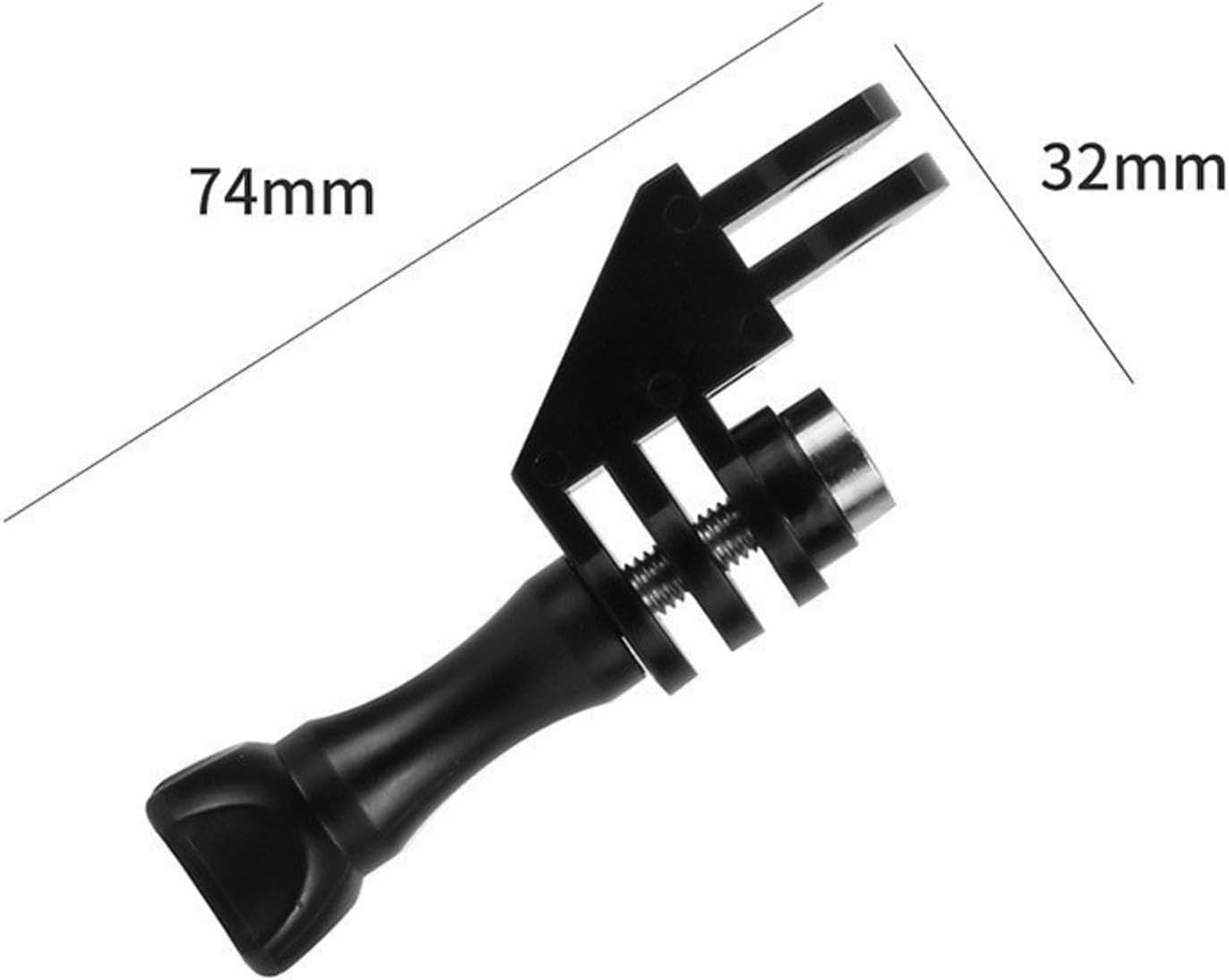 90Degree Direction Adapter Elbow Mount with Thumb Screw for GoPro Hero 13/12/11/10/9/8/7 DJI Action Camera