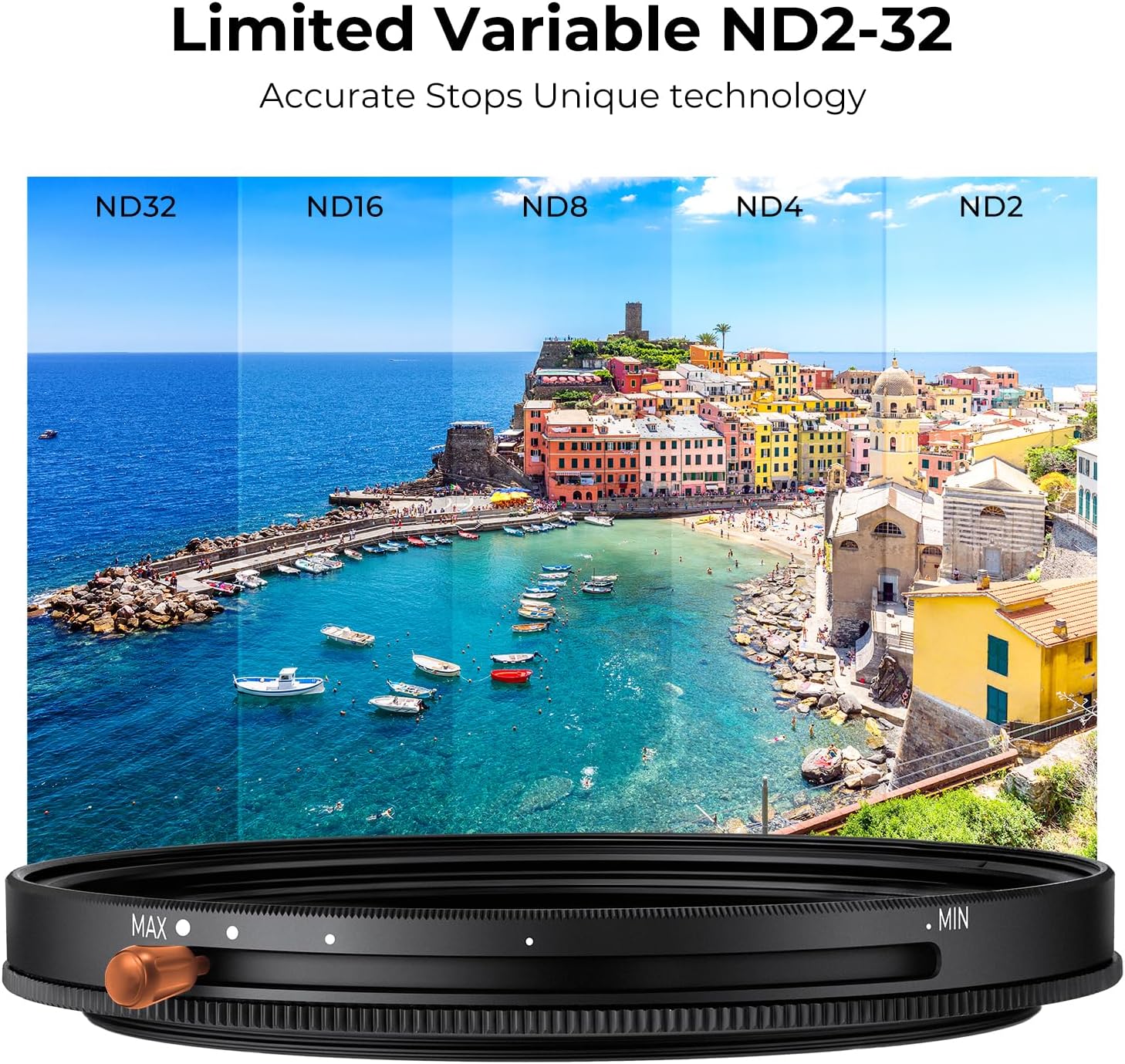 K&F Concept Nano-D Variable ND2-32 & CPL MC Filter 82mm