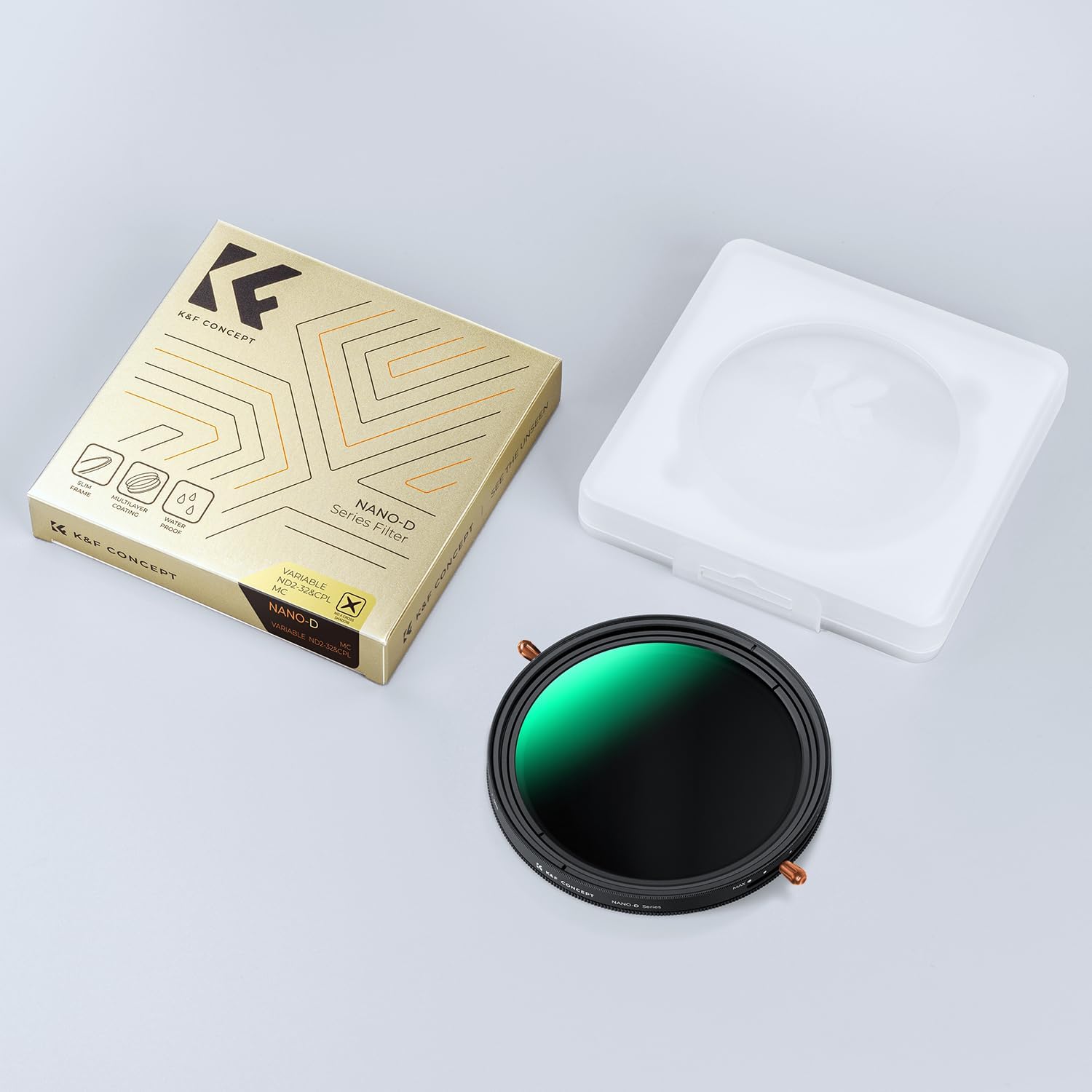 K&F Concept Nano-D Variable ND2-32 & CPL MC Filter 77mm