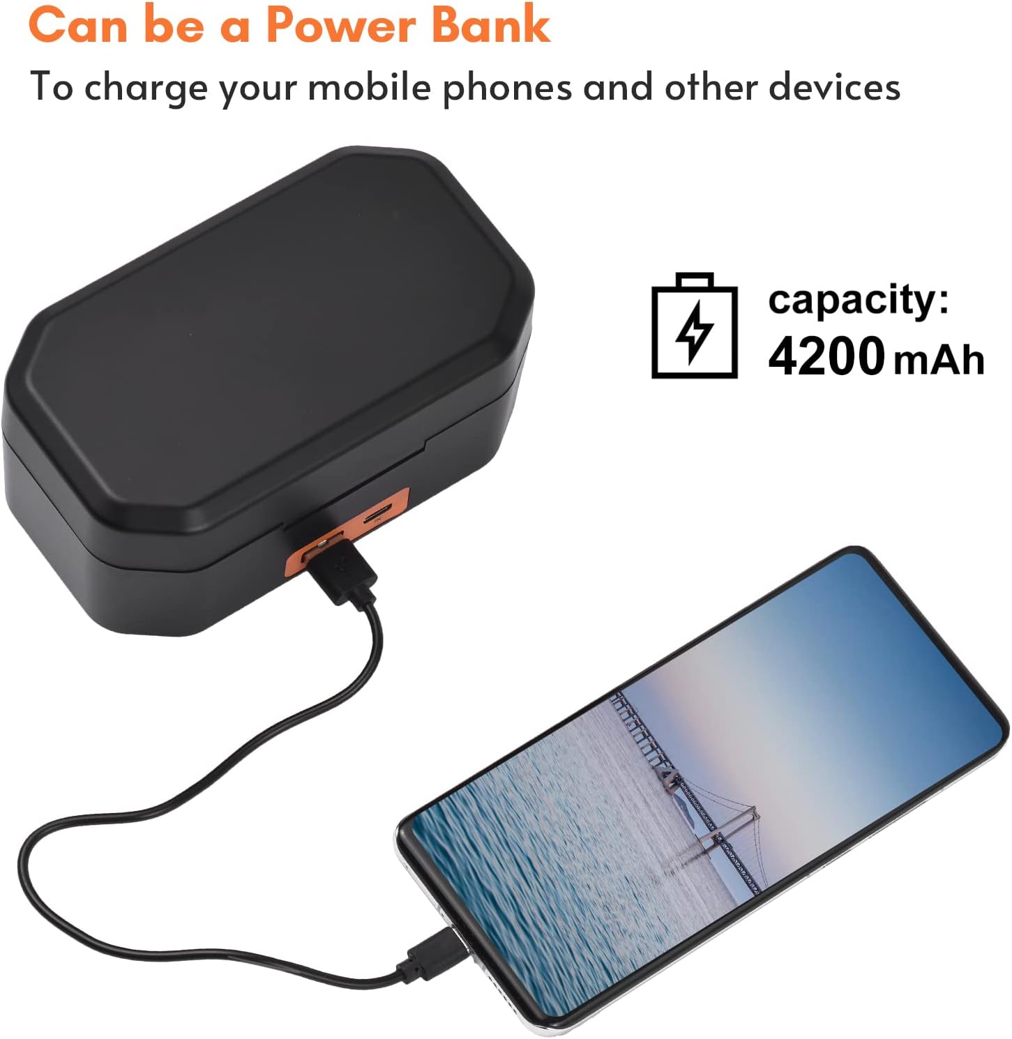 Wireless Microphone Charging Case 3-Slot 4200mAh USB-C PD Battery Quick Charge Charger for RODE Wireless GO I/GO II