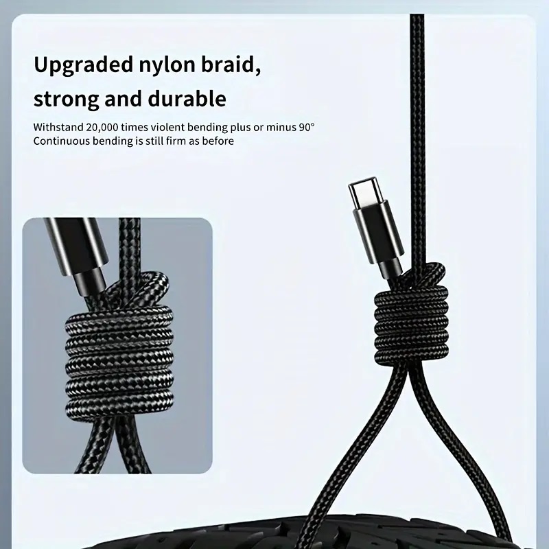 USB Type-C to USB Mini B 5 Pin Braided Cable 1M