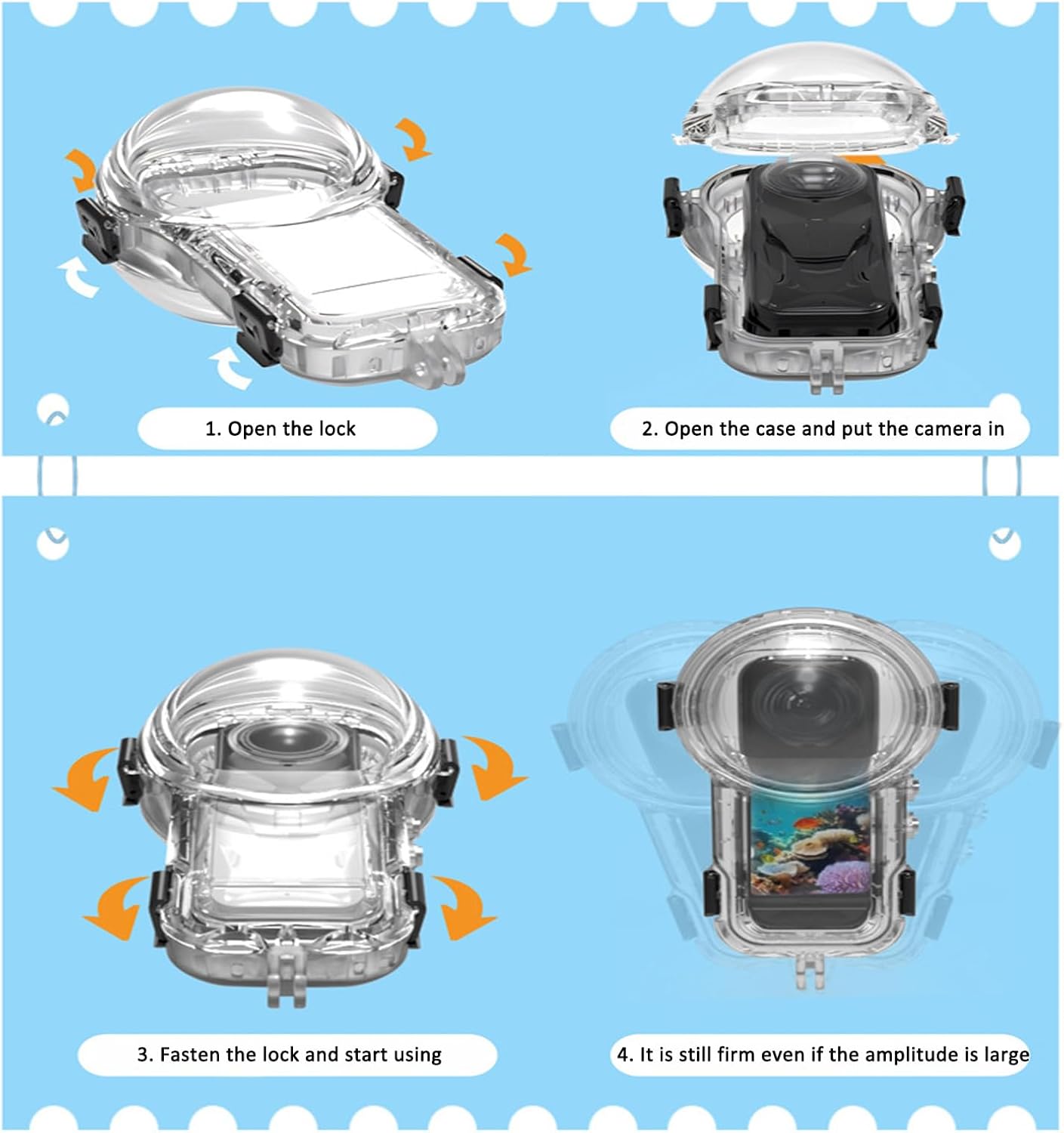 Invisible Dive Case for Insta360 X5