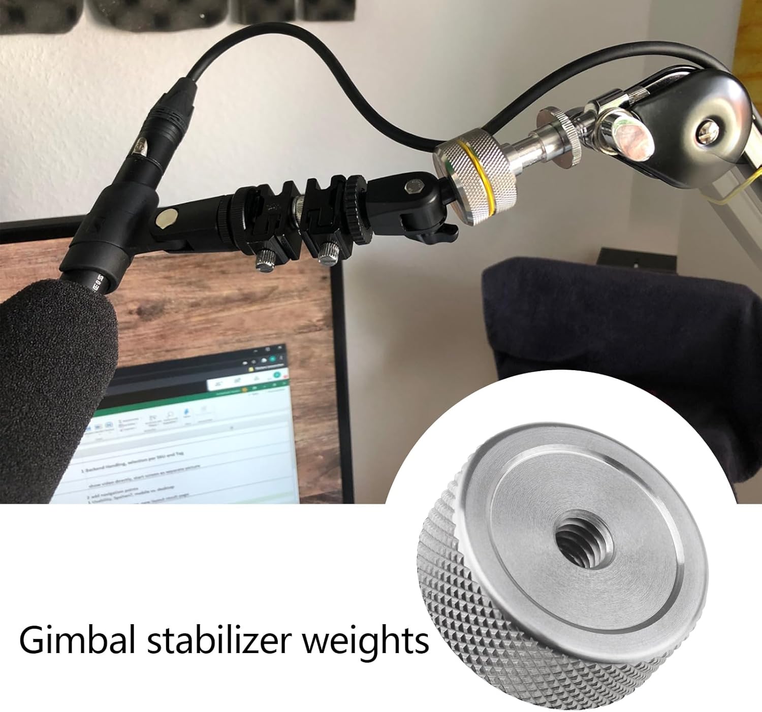 Gimbal Counterweight 50g for Balancing Camera Long Lenses Compatible with DJI Ronin ZHIYUN Crane