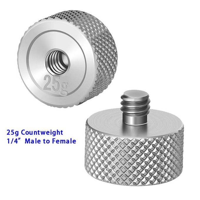 Gimbal Counterweight 25g Set for Ronin S Balance Clump Weight 25g with 1/4" inch Screw Hole