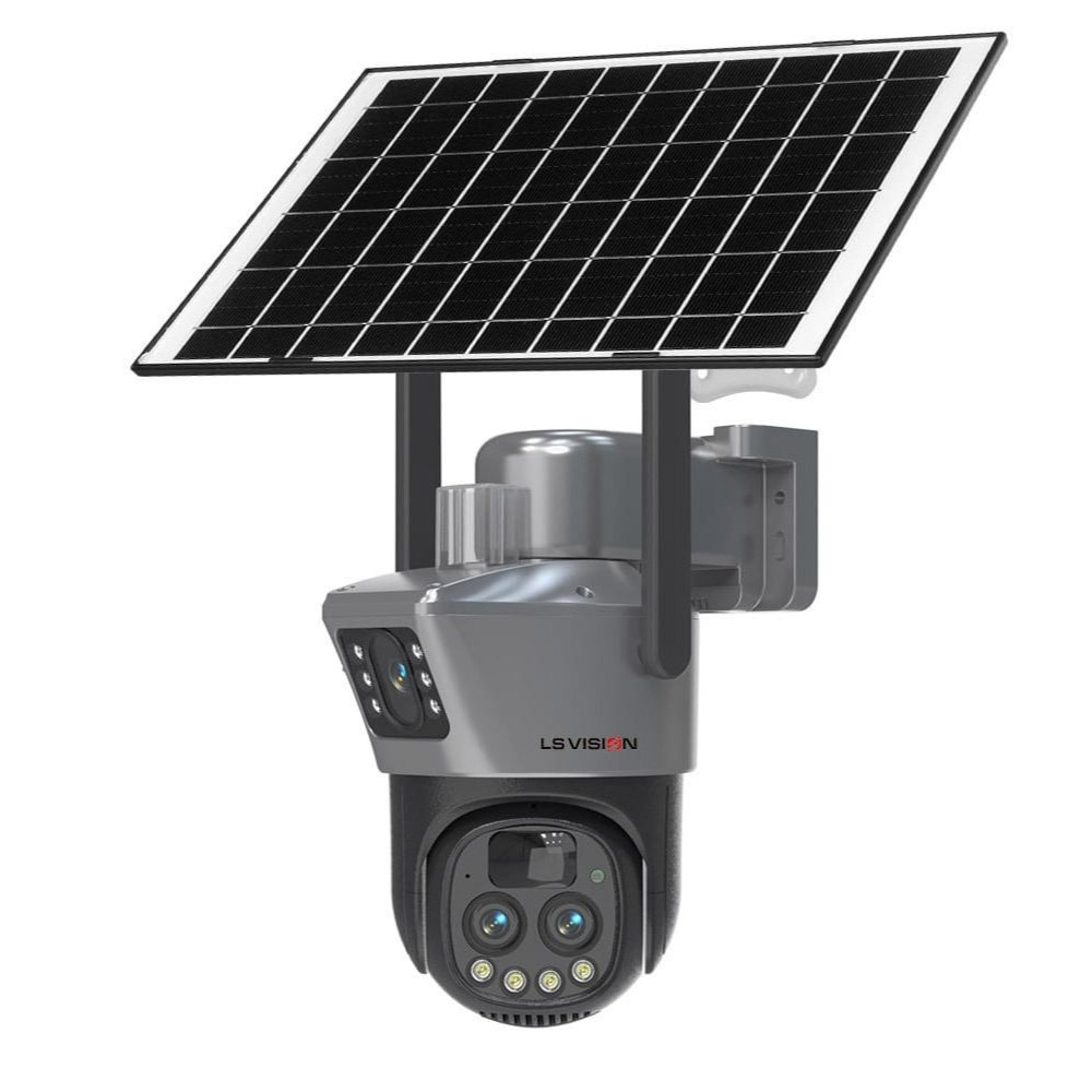 SOLAR CAMERA LS-CS3U-4G-10X-SA 12MP Three-Lens 4G PTZ Camera Outdoor