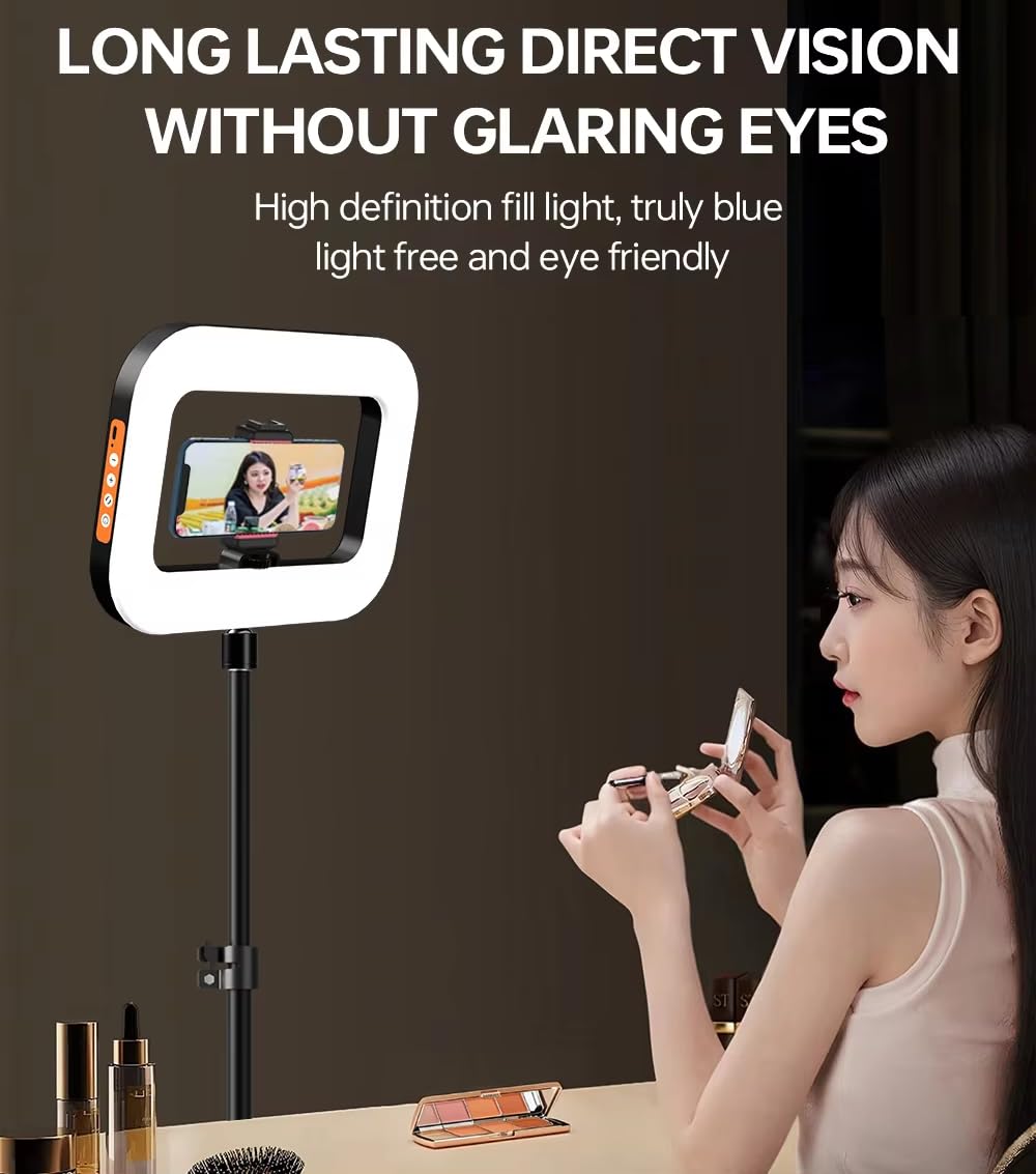 YM-200 Rechargeable 20W Selfie Portable Ring Light Phone Adjustable Fill Ring Light
