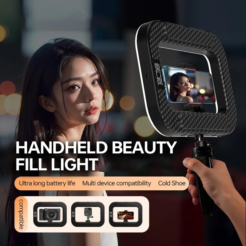 YM-200 Rechargeable 20W Selfie Portable Ring Light Phone Adjustable Fill Ring Light