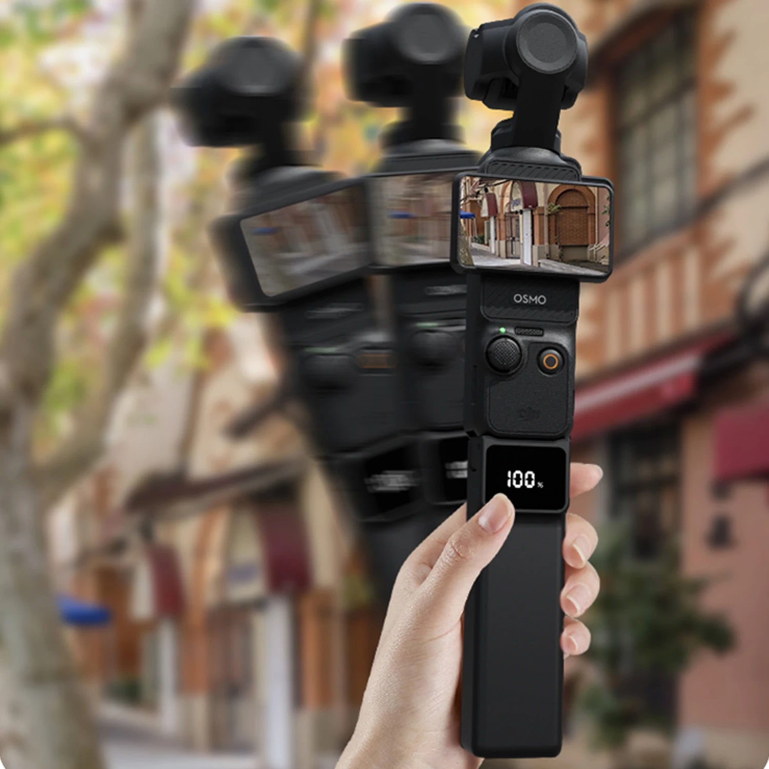 Portable Battery Handle for DJI Osmo Pocket 3 5000mAh with MINI Tripod