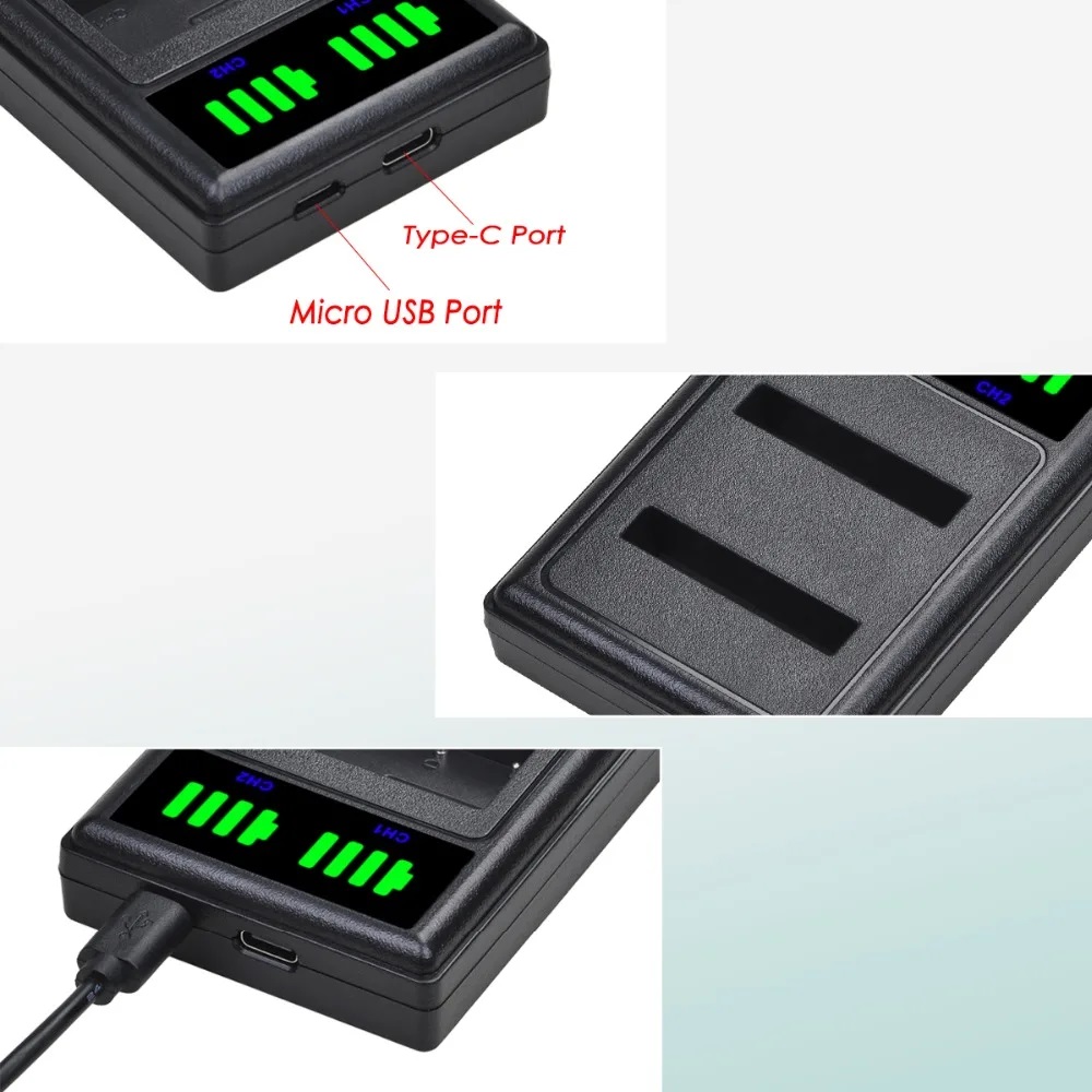 Dual Battery Charger for Sony BNP-FD1 NP-BD1