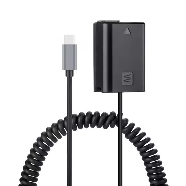 USB-C to Sony NP-FW50 Regulated Dummy Battery Cable