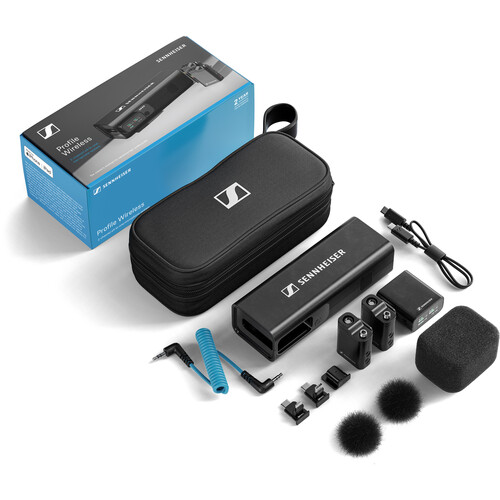 Sennheiser Profile 2-Person Clip-On Wireless Microphone System/Recorder for Camera & Smartphone