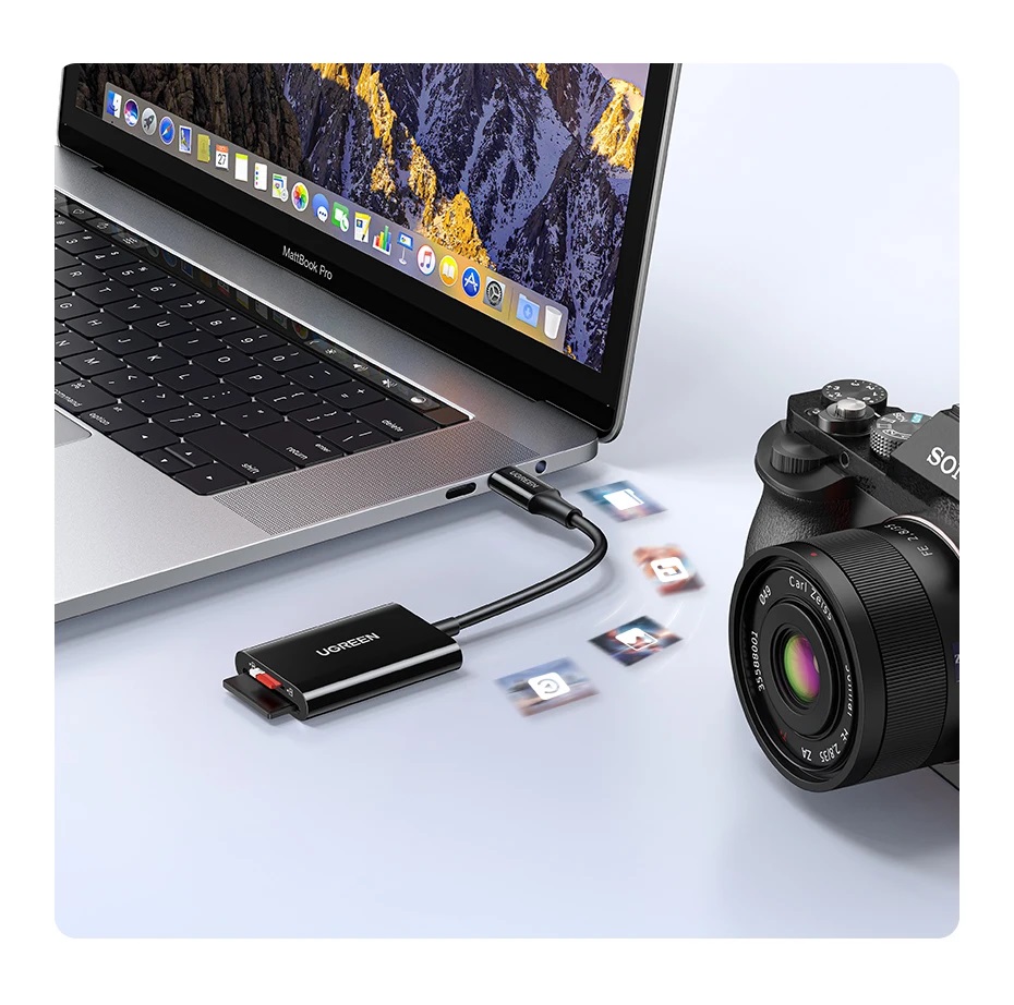 UGREEN 2in1 Type-C TF microSD SD Card Reader