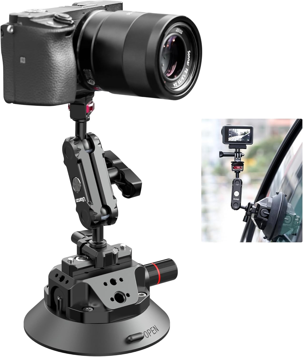 Ulanzi SC-02 Heavy-Duty Suction Cup Mount for Camera