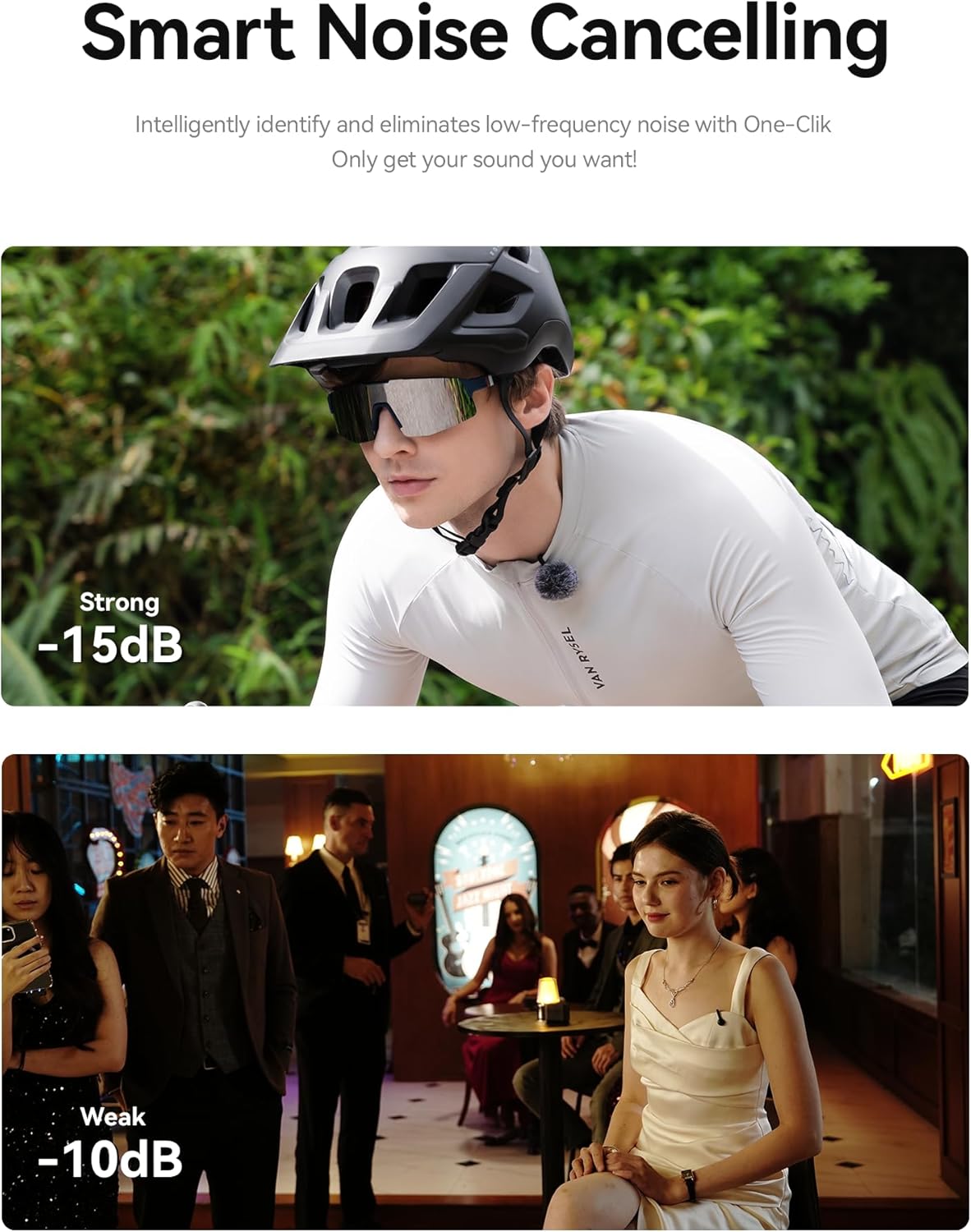 Hollyland LARK M2S Mini Combo 2-Person Wireless Microphone System for Cameras and Mobile Devices